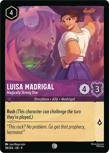 Luisa Madrigal - Magically Strong One - Fabled Disney Lorcana trading card