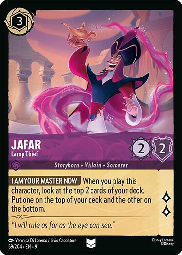 Jafar - Lamp Thief - Fabled Disney Lorcana trading card
