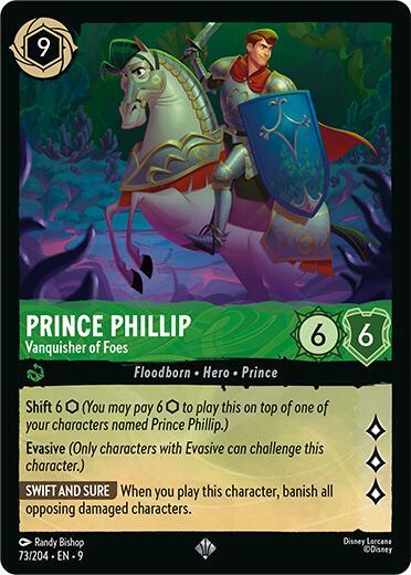 Prince Phillip - Vanquisher of Foes - Fabled Disney Lorcana trading card