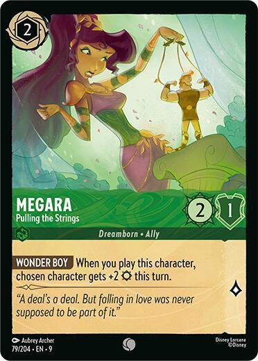 Megara - Pulling the Strings - Fabled Disney Lorcana trading card