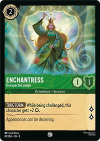 Enchantress - Unexpected Judge - Fabled (9) #81/204 - Common Disney Lorcana Trading Card