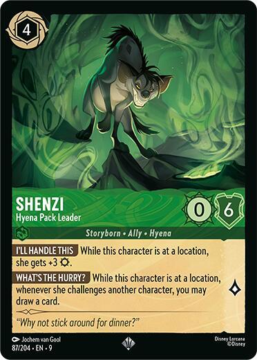 Shenzi - Hyena Pack Leader - Fabled Disney Lorcana trading card