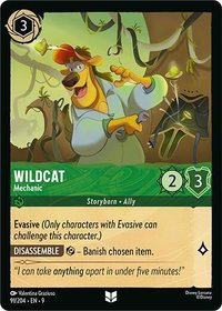 Wildcat - Mechanic - Fabled (9) #91/204 - Uncommon Disney Lorcana Trading Card