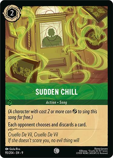 Sudden Chill - Fabled Disney Lorcana trading card
