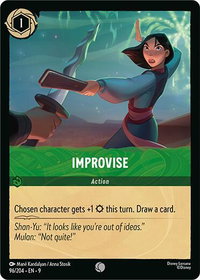 Improvise - Fabled (9) #96/204 - Common Disney Lorcana Trading Card