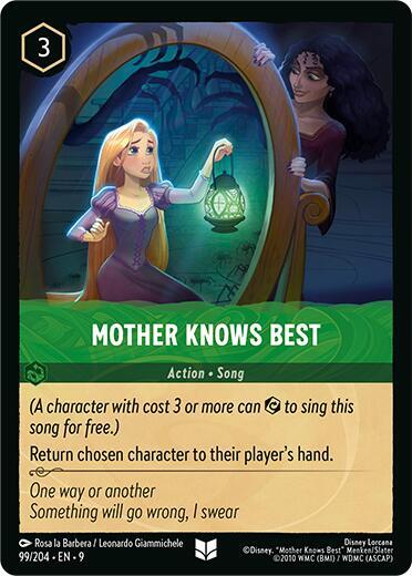Mother Knows Best - Fabled Disney Lorcana trading card