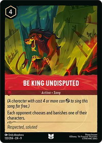 Be King Undisputed - Fabled (9) #133/204 - Uncommon Disney Lorcana Trading Card