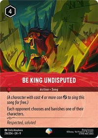 Be King Undisputed (Epic) - Fabled (9) #216/204 - Epic Disney Lorcana Trading Card