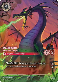Maleficent - Monstrous Dragon (Store Championship) - Disney Lorcana Promo Cards (DLPC) #5 - Promo Disney Lorcana Trading Card
