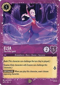 Elsa - The Fifth Spirit - Disney Lorcana Promo Cards (DLPC) #6 - Promo Disney Lorcana Trading Card
