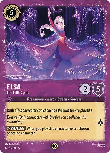 Elsa - The Fifth Spirit - Disney Lorcana Promo Cards Disney Lorcana trading card