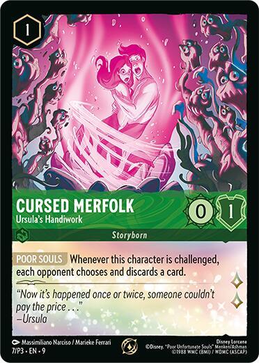 Cursed Merfolk - Ursula's Handiwork - Disney Lorcana Promo Cards Disney Lorcana trading card