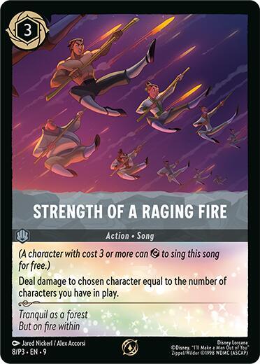 Strength of a Raging Fire - Disney Lorcana Promo Cards Disney Lorcana trading card
