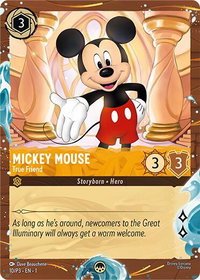 Mickey Mouse - True Friend (Disney Cruise Promo) - Disney Lorcana Promo Cards (DLPC) #10 - Promo Disney Lorcana Trading Card