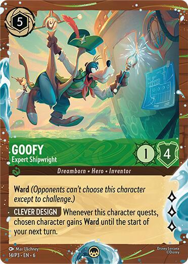 Goofy - Expert Shipwright (Disney Cruise Promo) - Disney Lorcana Promo Cards Disney Lorcana trading card
