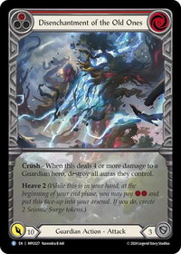 Disenchantment of the Old Ones (Extended Art) - Mastery Pack Guardian  #MPG027 - Rare Flesh and Blood Trading Card