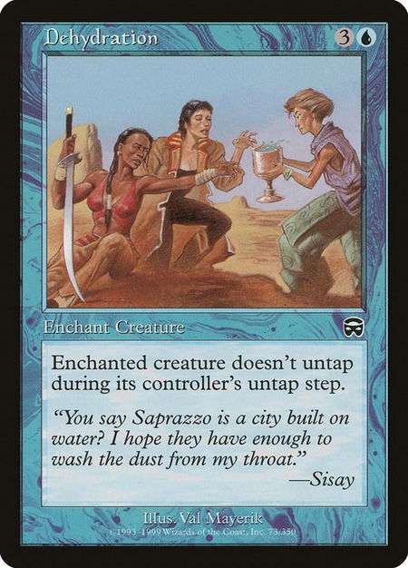 Dehydration - Mercadian Masques Magic: The Gathering trading card