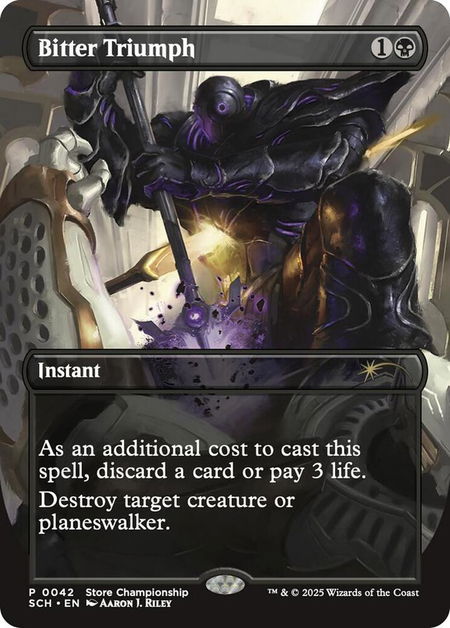 Bitter Triumph - Game Day & Store Championship Promos Magic: The Gathering trading card