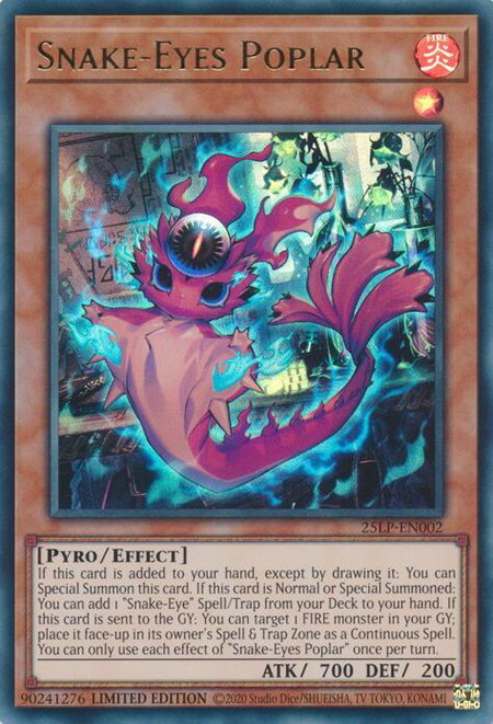 Snake-Eyes Poplar - Limited Pack World Championship 2025 YuGiOh trading card