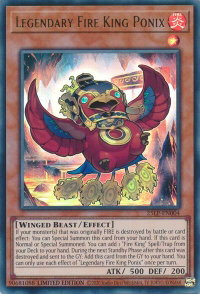 Legendary Fire King Ponix - Limited Pack World Championship 2025 (25LP) #25LP-EN004 - Ultra Rare YuGiOh Trading Card