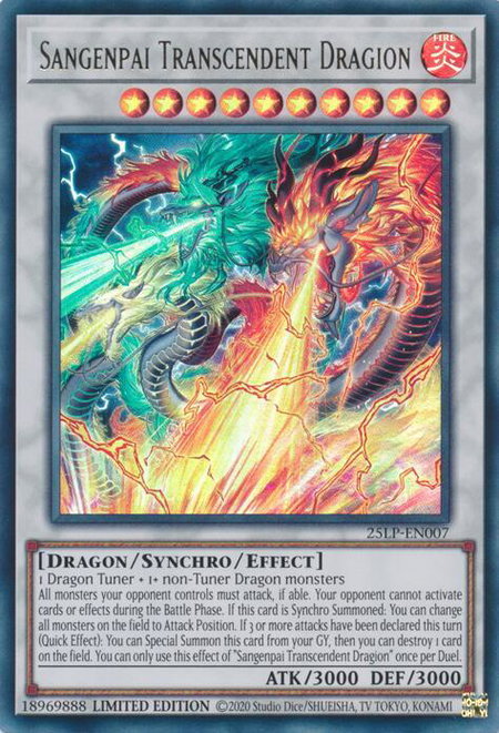 Sangenpai Transcendent Dragion - Limited Pack World Championship 2025 YuGiOh trading card