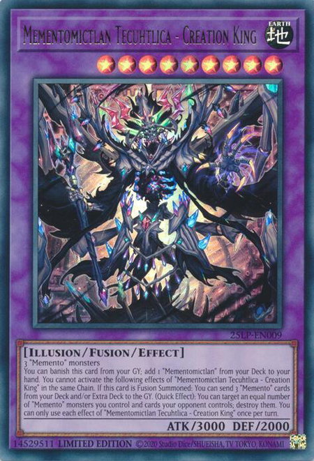 Mementomictlan Tecuhtlica - Creation King - Limited Pack World Championship 2025 YuGiOh trading card