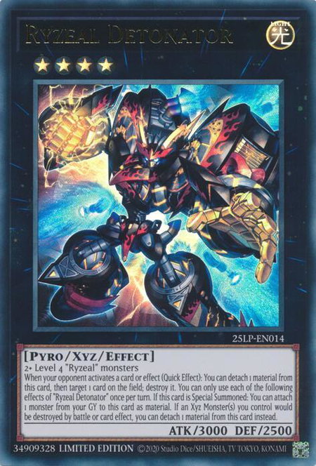 Ryzeal Detonator - Limited Pack World Championship 2025 YuGiOh trading card