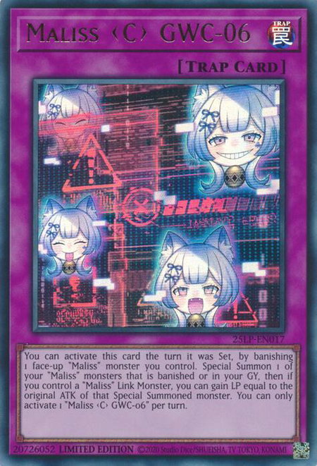Maliss C GWC-06 - Limited Pack World Championship 2025 YuGiOh trading card
