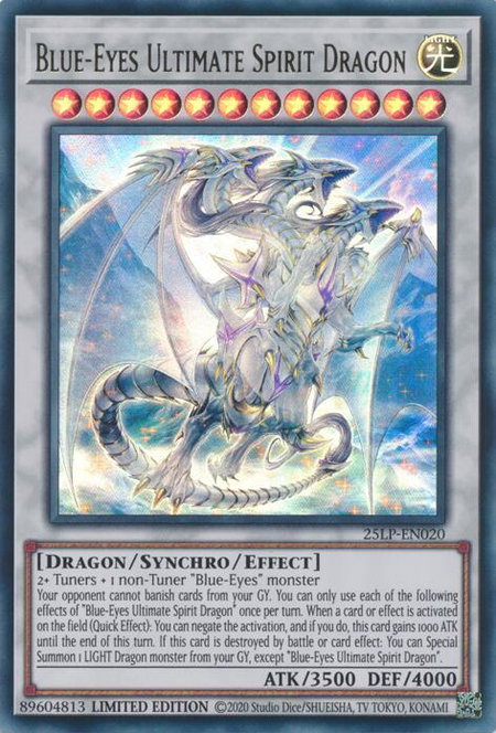 Blue-Eyes Ultimate Spirit Dragon - Limited Pack World Championship 2025 YuGiOh trading card