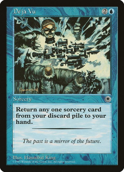 Deja Vu - Portal Magic: The Gathering trading card