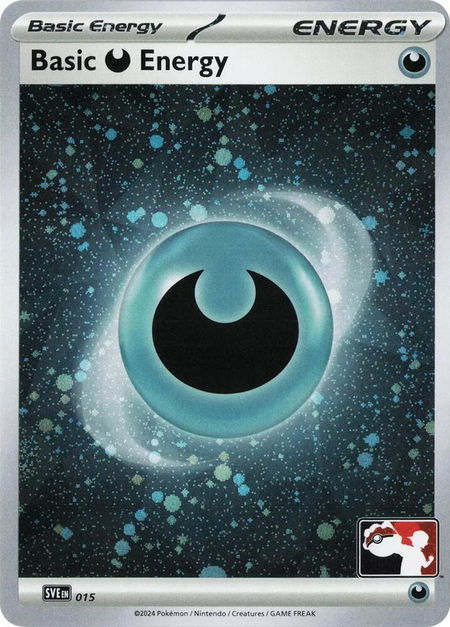 Basic Darkness Energy - 015 (Cosmos Holo) - Prize Pack Series Cards Pokémon trading card