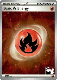 Basic Fire Energy - 010 (Cosmos Holo) - Prize Pack Series Cards  #010 - Common Pokémon Trading Card