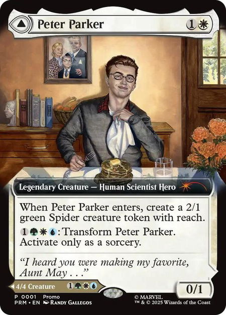 Peter Parker (Extended Art) - Unique and Miscellaneous Promos Magic: The Gathering trading card