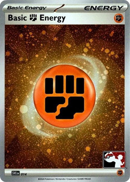 Basic Fighting Energy - 014 (Cosmos Holo) trading card from Prize Pack Series Cards Basic Fighting Energy - 014 (Cosmos Holo) - Prize Pack Series Cards Pokémon trading card