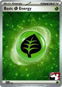 Basic Grass Energy - 009 (Cosmos Holo) - Prize Pack Series Cards #009 - Common Pokémon Trading Card
