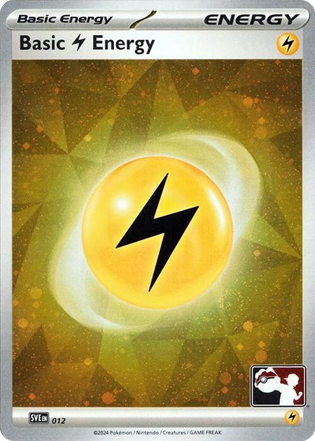 Basic Lightning Energy - 012 (Cosmos Holo) trading card from Prize Pack Series Cards Basic Lightning Energy - 012 (Cosmos Holo) - Prize Pack Series Cards Pokémon trading card