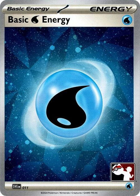 Basic Water Energy - 011 (Cosmos Holo) - Prize Pack Series Cards Pokémon trading card