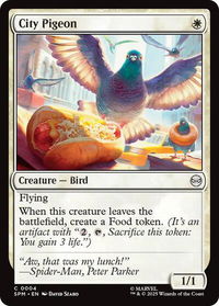 City Pigeon - Marvel's Spider-Man (SPM) #4 - Common Magic: The Gathering Trading Card