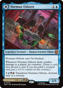 Norman Osborn - Marvel's Spider-Man (SPM) #39 - Mythic Rare Magic: The Gathering Trading Card