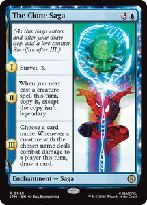 The Clone Saga - Marvel's Spider-Man (SPM) #28 - Rare Magic: The Gathering Trading Card