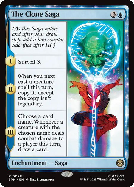 The Clone Saga - Marvel's Spider-Man Magic: The Gathering trading card