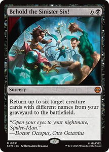 Behold the Sinister Six! - Marvel's Spider-Man (SPM) #51 - Mythic Rare Magic: The Gathering Trading Card