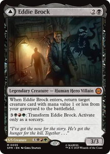 Eddie Brock - Marvel's Spider-Man (SPM) #55 - Mythic Rare Magic: The Gathering Trading Card