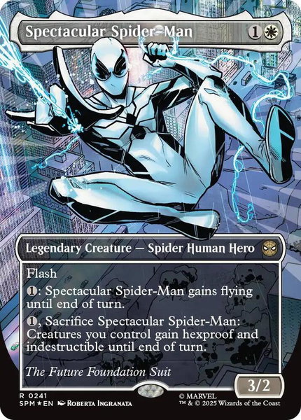 Spectacular Spider-Man (0241) (Borderless) (Textured Foil) - Marvel's Spider-Man Magic: The Gathering trading card