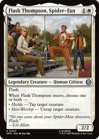 Flash Thompson, Spider-Fan - Marvel's Spider-Man (SPM) #7 - Uncommon Magic: The Gathering Trading Card