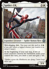 Spider-UK - Marvel's Spider-Man (SPM) #17 - Uncommon Magic: The Gathering Trading Card