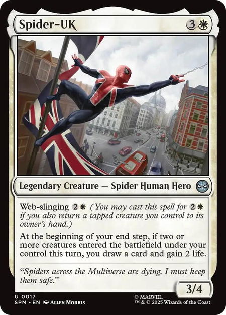 Spider-UK - Marvel's Spider-Man Magic: The Gathering trading card