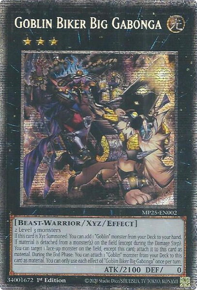 Goblin Biker Big Gabonga - 2025 Mega-Pack YuGiOh trading card