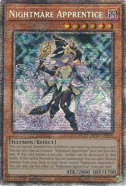 Nightmare Apprentice trading card from 2025 Mega-Pack Nightmare Apprentice - 2025 Mega-Pack YuGiOh trading card