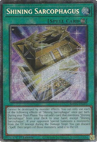 Shining Sarcophagus - 2025 Mega-Pack YuGiOh trading card
